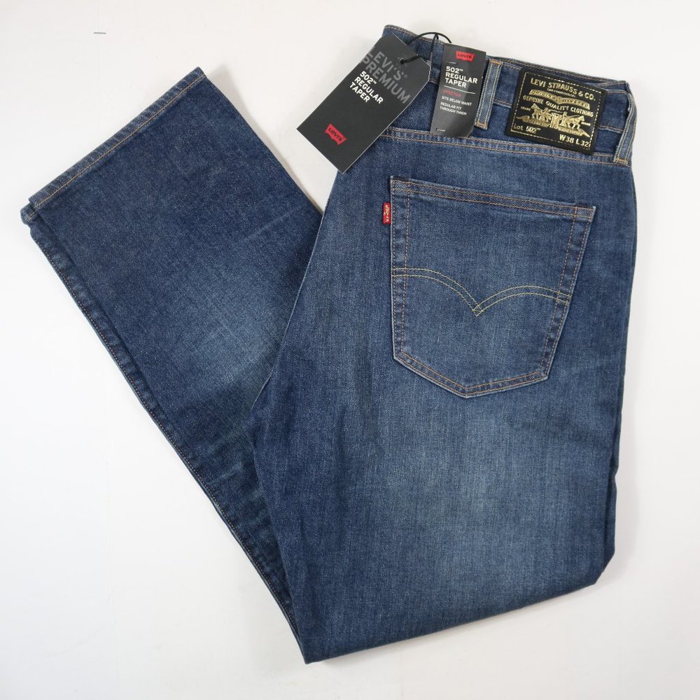 Levis 502 Gold Selvedge Denim Exclusive 38x32 New